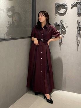 ジャガードレースアップワンピース(HARE)を使った人気ファッション