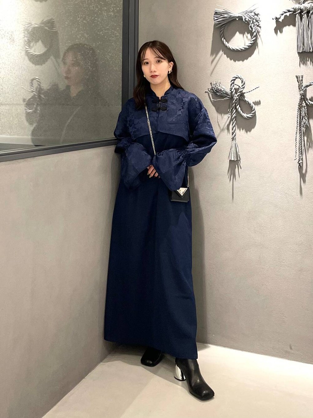 ジャガードチャイナレイヤーライクフレアワンピース(HARE)を使った人気