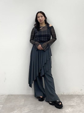 「HARE」｜REIAさん（レディース・153cm）の春コーディネート