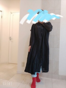 「ニコアンド」｜「アイテム（ワンピース/ドレス）」を使った、potapota06さん（レディース・151cm）の秋コーディネート