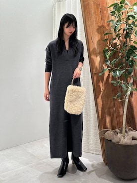 「HELEN MOORE（ヘレンムーア）のアイテム」を使った、おののさん（レディース・165cm）の秋コーディネート