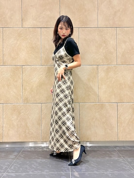 「スエードシューズ」｜「アイテム（シューズ）」を使った、MINZさん（レディース・158cm）の秋コーディネート