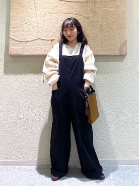 「アイテム（オールインワン・サロペット）」を使った、たなか☀︎さん（レディース・145cm）の秋コーディネート