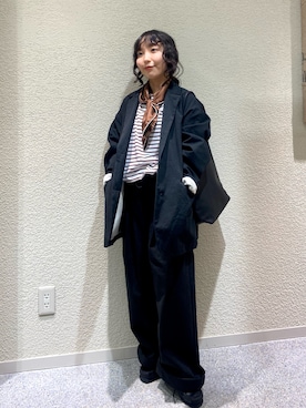 「アイテム（テーラードジャケット）」を使った、たなか☀︎さん（レディース・145cm）の秋コーディネート