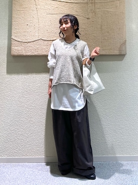 「アイテム（トップス）」を使った、たなか☀︎さん（レディース・145cm）の秋コーディネート