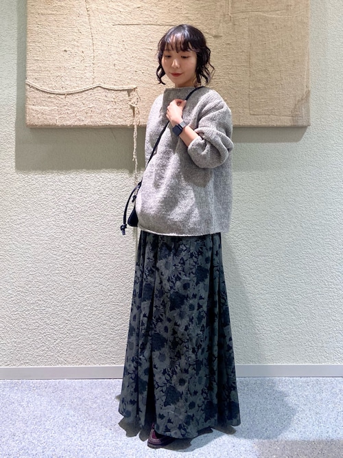 kagure リバティ柄　スカート　ネイビー✖️ホワイト kagure リバティ柄 スカート ネイビー✖️ホワイト kagure