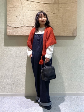「アイテム（サロペット/オーバーオール）」を使った、たなか☀︎さん（レディース・145cm）の秋コーディネート