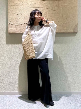 「アイテム（シャツ/ブラウス）」を使った、たなか☀︎さん（レディース・145cm）の夏コーディネート