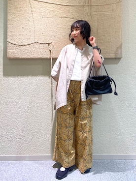 「アイテム（シャツ/ブラウス）」を使った、たなか☀︎さん（レディース・145cm）の夏コーディネート