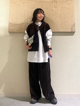 「アイテム（ショルダーバッグ）」を使った、たなか☀︎さん（レディース・145cm）の秋コーディネート