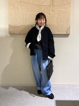 「アイテム（シャツ/ブラウス）」を使った、たなか☀︎さん（レディース・145cm）の秋コーディネート