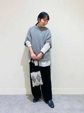 「アイテム（バレエシューズ）」を使った、たなか☀︎さん（レディース・145cm）の秋コーディネート