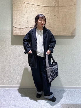 「かぐれ（カグレ）のアイテム（Tシャツ/カットソー）」を使った、たなか☀︎さん（レディース・145cm）の秋コーディネート