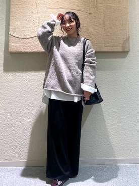 「アイテム（ニット/セーター）」を使った、たなか☀︎さん（レディース・145cm）の秋コーディネート