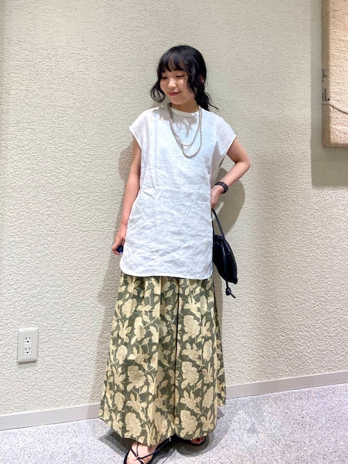 リネンフレンチクルーネック