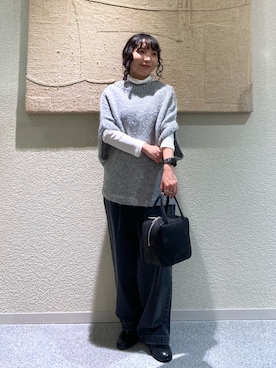 「アイテム（トートバッグ）」を使った、たなか☀︎さん（レディース・145cm）の秋コーディネート