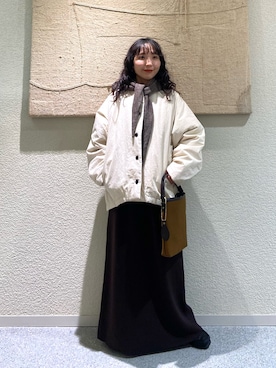 「アイテム（ダウンジャケット/コート）」を使った、たなか☀︎さん（レディース・145cm）の秋コーディネート