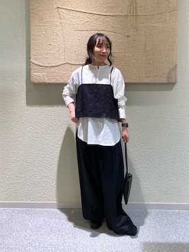 「かぐれ（カグレ）のアイテム（Tシャツ/カットソー）」を使った、たなか☀︎さん（レディース・145cm）の秋コーディネート
