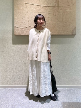 「かぐれ（カグレ）のアイテム（Tシャツ/カットソー）」を使った、たなか☀︎さん（レディース・145cm）の秋コーディネート