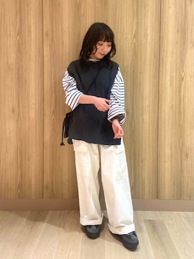 「アイテム（ベスト）」を使った、たなか☀︎さん（レディース・145cm）の冬コーディネート