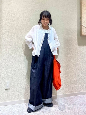 「アイテム（オールインワン・サロペット）」を使った、たなか☀︎さん（レディース・145cm）の夏コーディネート