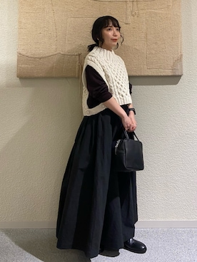 「アイテム（トートバッグ）」を使った、たなか☀︎さん（レディース・145cm）の秋コーディネート