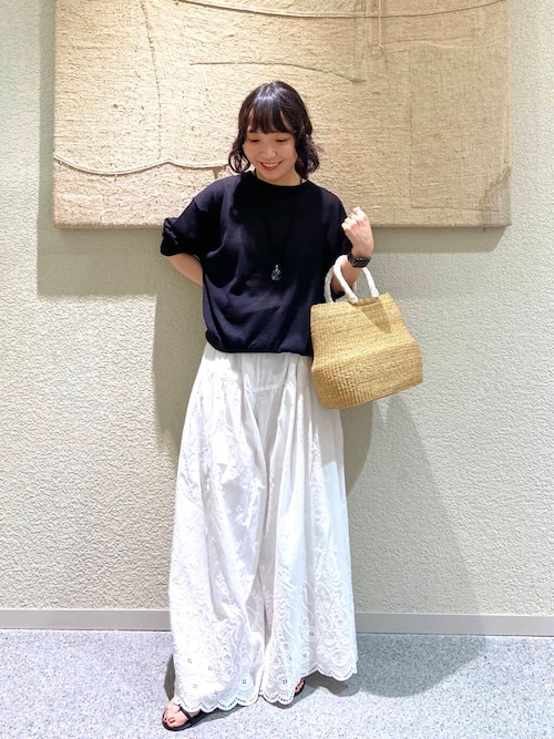刺繍ティアードパンツ