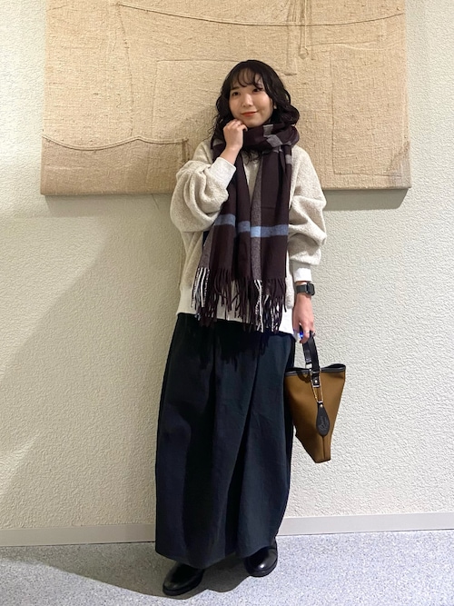 かぐれ　今期　ボアプルオーバー　 ベージュ 長袖 ウールボアプルオーバー（その他トップス）｜かぐれ（カグレ）の