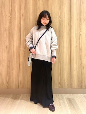 「アイテム（スウェット）」を使った、たなか☀︎さん（レディース・145cm）の冬コーディネート