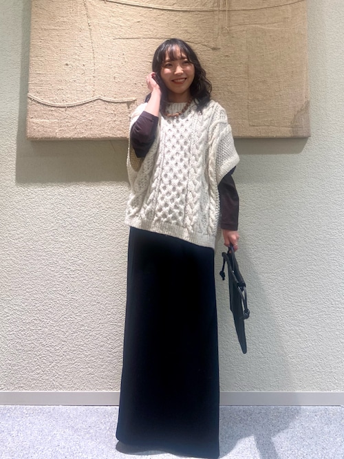 ペルーアランワイドベスト（ニット/セーター）｜かぐれ（カグレ）の