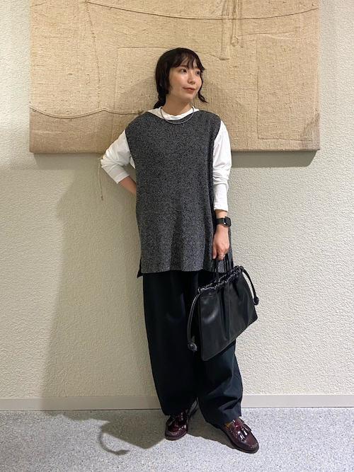 ドライコットンニットベスト（ニット/セーター）｜かぐれ