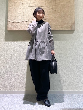 「アイテム（トップス）」を使った、たなか☀︎さん（レディース・145cm）の冬コーディネート