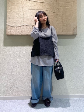 「アイテム（トップス）」を使った、たなか☀︎さん（レディース・145cm）の秋コーディネート