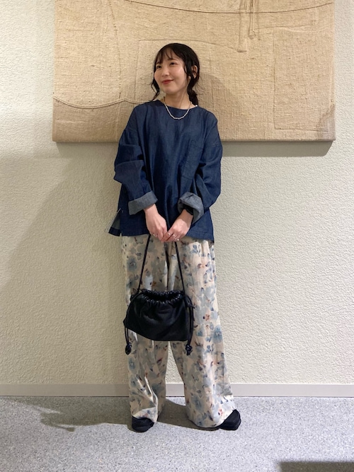 綿麻デニムプルオーバー（シャツ/ブラウス）｜かぐれ（カグレ）の