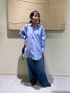 「アイテム（シャツ/ブラウス）」を使った、たなか☀︎さん（レディース・145cm）の秋コーディネート