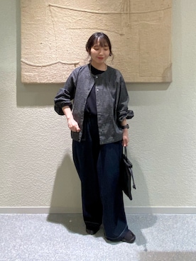 「かぐれ（カグレ）のアイテム（カーディガン/ボレロ）」を使った、たなか☀︎さん（レディース・145cm）の秋コーディネート