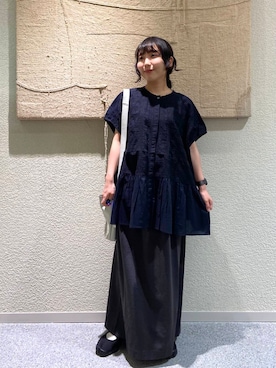 「アイテム（シャツ/ブラウス）」を使った、たなか☀︎さん（レディース・145cm）の夏コーディネート