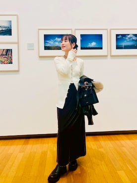 「CHARLES & KEITH（チャールズ & キース）のアイテム（ブーツ）」を使った、あかねさん（レディース・149cm）の秋コーディネート