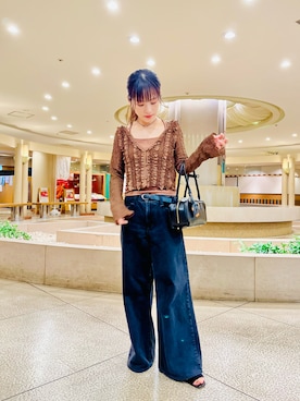 「アイテム（チョーカー）」を使った、あかねさん（レディース・149cm）の夏コーディネート