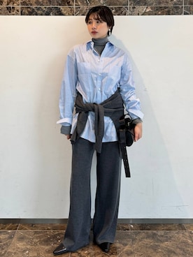 「Chaos（カオス）のアイテム」を使った、AYUMIさん（レディース・159cm）の秋コーディネート