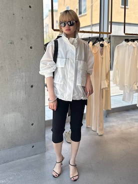 「Chaos（カオス）のアイテム」を使った、AYUMIさん（レディース・159cm）の夏コーディネート
