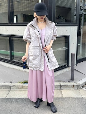 「アイテム（ブルゾン）」を使った、AYUMIさん（レディース・159cm・20代）の夏コーディネート