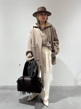 「アイテム（その他アウター）」を使った、AYUMIさん（レディース・159cm・20代）の秋コーディネート