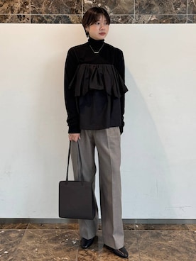 「Chaos（カオス）のアイテム」を使った、AYUMIさん（レディース・159cm）の秋コーディネート
