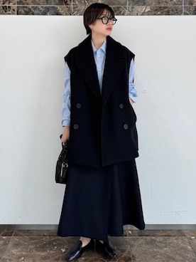 「Chaos（カオス）のアイテム」を使った、AYUMIさん（レディース・159cm）の秋コーディネート