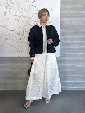 「Chaos（カオス）のアイテム（パーカー）」を使った、AYUMIさん（レディース・158cm）の夏コーディネート