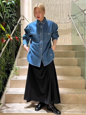 「Chaos（カオス）のアイテム（ブーツ）」を使った、AYUMIさん（レディース・158cm）の夏コーディネート