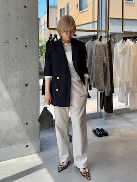 「アイテム（スウェットパンツ）」を使った、AYUMIさん（レディース・159cm・20代）の秋コーディネート