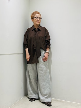 「アイテム（スウェットパンツ）」を使った、piさん（レディース・148cm）の夏コーディネート