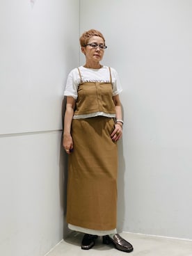 「アイテム（ローファー）」を使った、piさん（レディース・148cm）の夏コーディネート